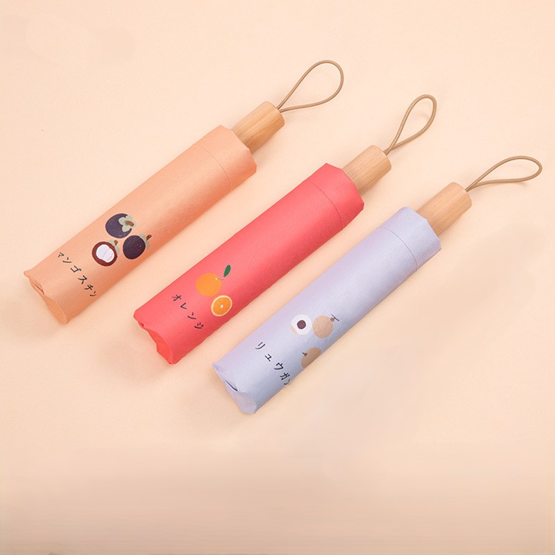 3 Folding Automatic Sunny Fruits Umbrella